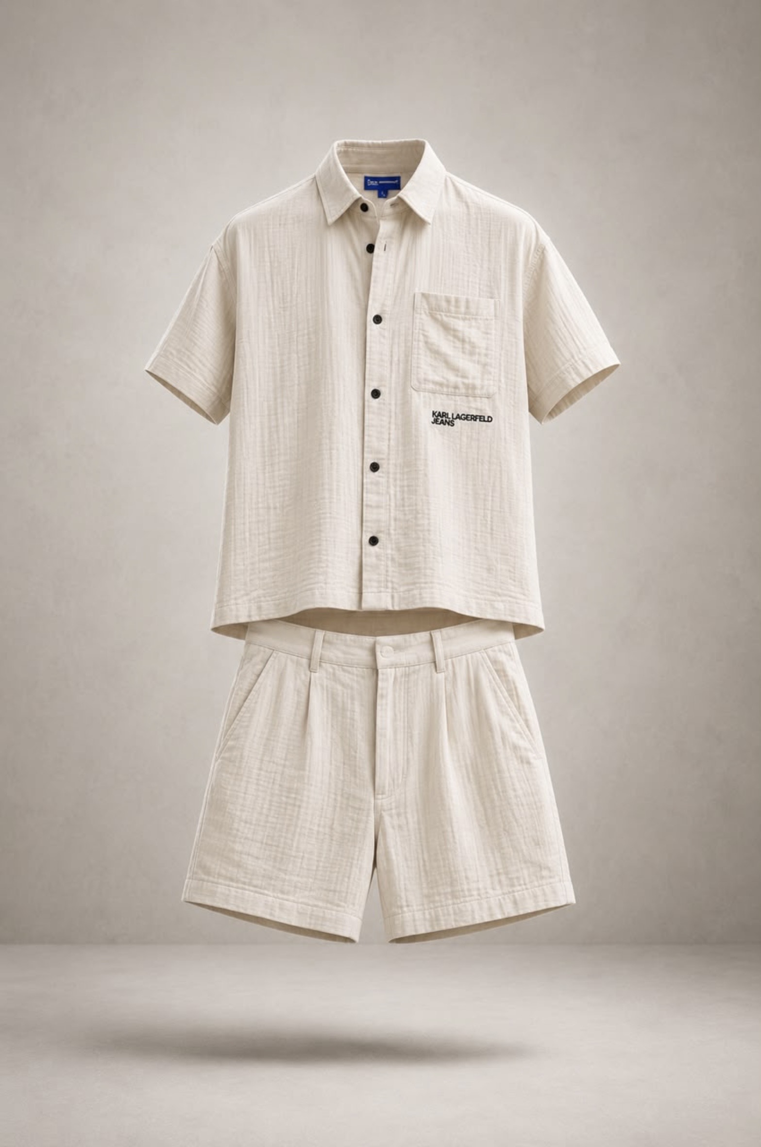 Karl Lagerfeld Jeans — Ensemble Chemise et Short en Mousseline